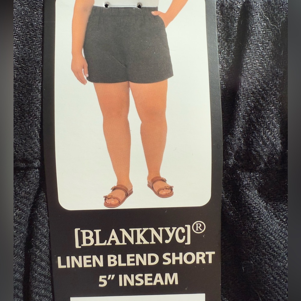 Blank NYC Women's Casual Elastic-Waist Linen Shorts